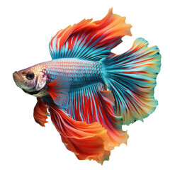 Fototapeta premium Vibrantly hued aquatic creature