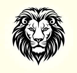 Löwe Portrait Logo Symbol Tier Kopf Löwenkopf