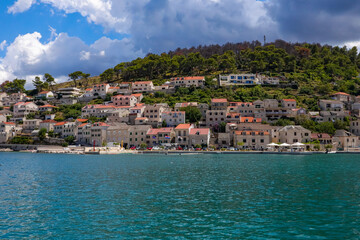 Beautiful town of Pučišća in Croatia on the island of Brac