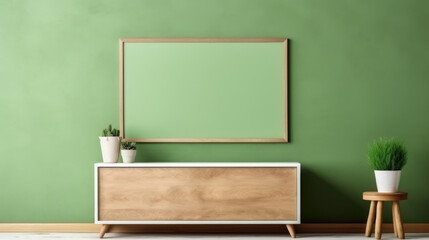 Wohnzimmer Kommode leeres Bilderrahmen