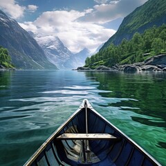 Boating trough norther Norway