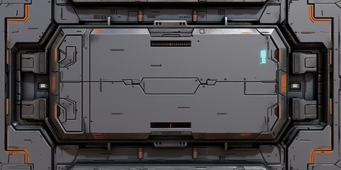 Scifi wall texture panel. Generative AI