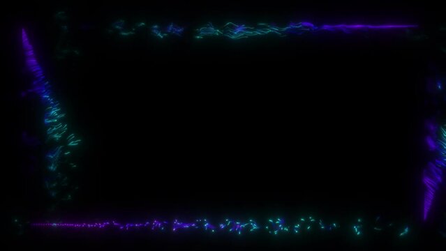 abstract light background frame and particles 