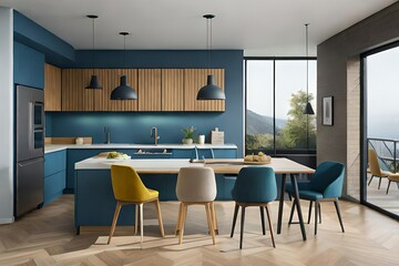 modern kitchen interior generated by AI tool