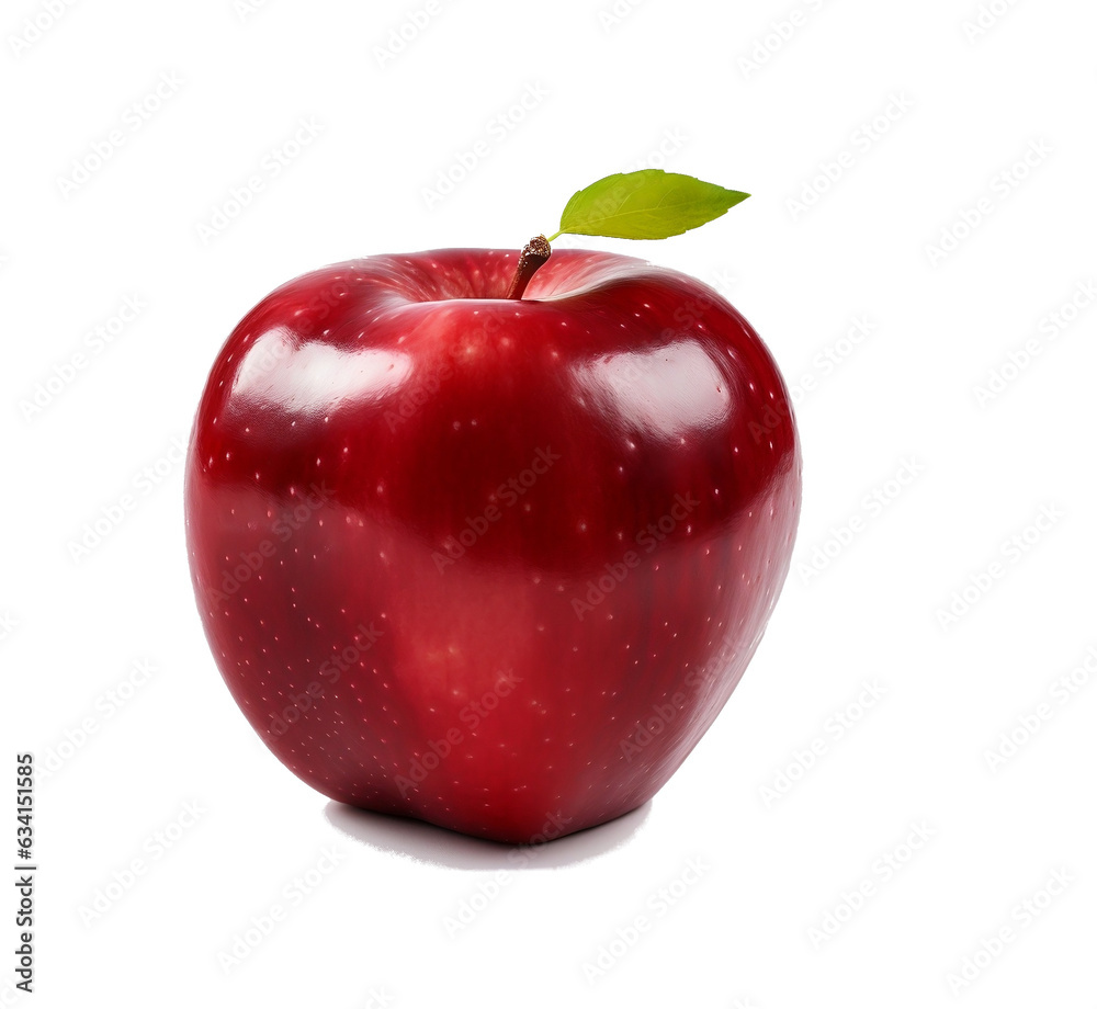 Wall mural red apple on a transparent background. for decorating projects - Wall murals