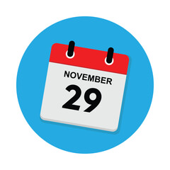 29 november icon with white background