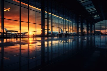 Airport terminal or lounge