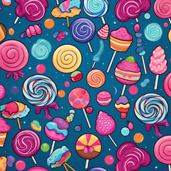 Kawaii Candies Pattern