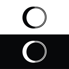Circle vector logo template design . Circle ellipse vector logo design