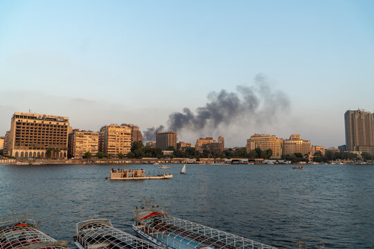 Smoke over the City of Cairo
