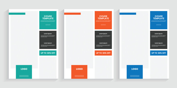 New company art brochure, textbook document, data analysis report book, template with a4 print graphics