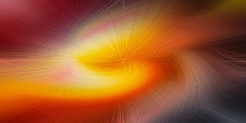 Obraz premium abstract orange background fractal burst Digital radiant line motion neon with waves