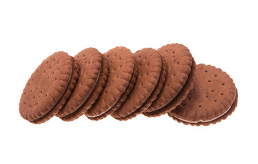 sandwich cookies isolated