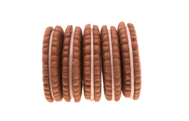sandwich cookies isolated