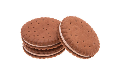 sandwich cookies isolated