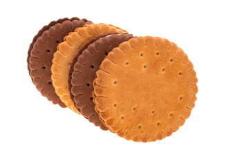 sandwich cookies isolated