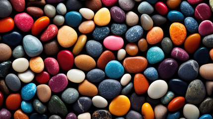 close up of colorful stones