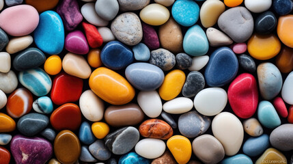 Fototapeta na wymiar close up of colorful stones
