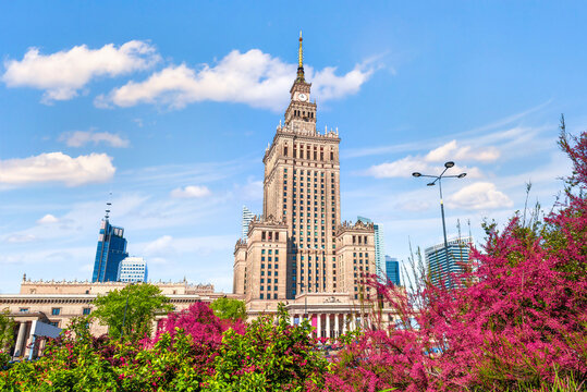 High palace in Warsaw