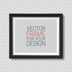 Picture Frame. Vector template for your presentations.