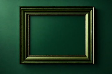 green chalkboard and wall frame mockup
