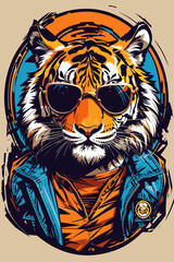 tiger head vector