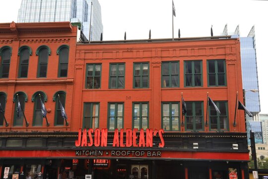 Jason Aldean&rsquo;s kitchen and roof top bar, Nashville, tennessee, USA - august 8