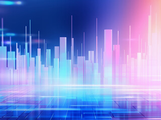 Bright digital background, merging wallpaper, illustration, and network themes.