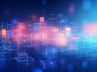 Obraz premium Elegant bright digital background, illustration-infused technology.