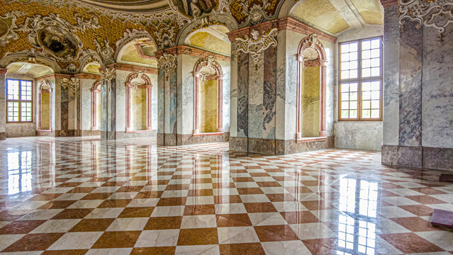 interior of the monastery in Lubiąż