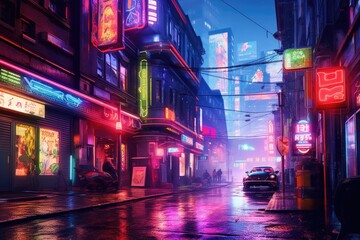 Neon Cityscape