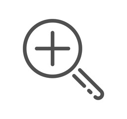 Fototapeta premium Search related icon outline and linear vector.