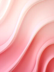 Pastel peach and pink abstract wave background, 3d textured, ai generated