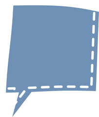 speech bubble balloon blue color icon sticker memo keyword planner text box banner, flat png transparent element design
