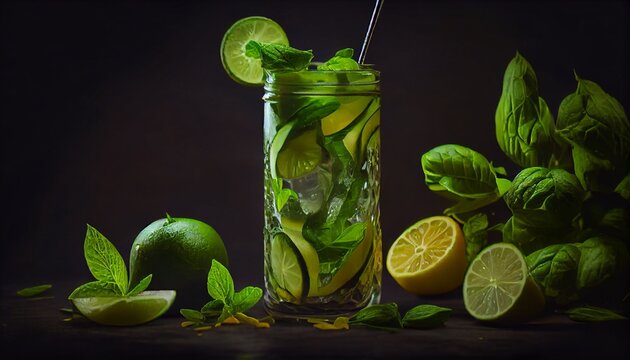 mojito cocktail with mint