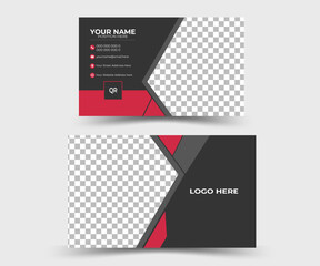 business card design template . Creative and modern business card template.