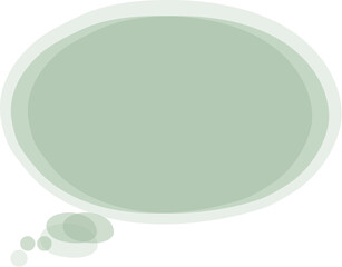 speech bubble balloon green color icon sticker memo keyword planner text box banner, flat png transparent element design