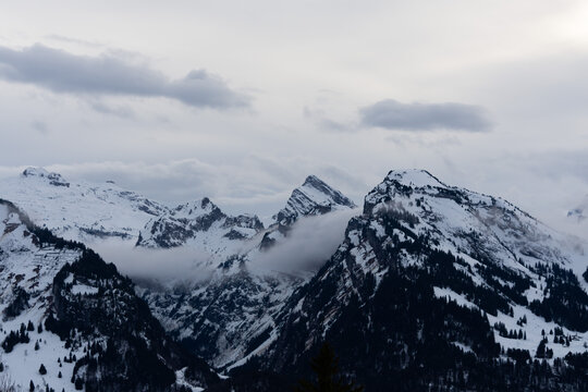 Swiss Alps seen from Amden