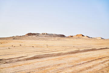 A wide view of the Sahara desert and all its beauty