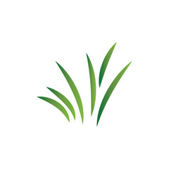Green Grass Logo Design, Farm Landscape Illustration, Natural Scenery Vector