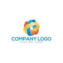 Fototapeta premium aeroplane flight around the world map logo symbol design illustration 