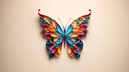 Paper cut Butterfly