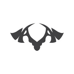 Axe Logo, Wood Cutting Tool, Lumberjack Vector, Simple Minimalist Design, Symbol Template