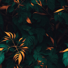 colored tropical seamless pattern