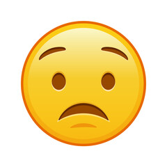 Excited face Large size of yellow emoji smile