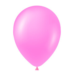 Pink balloon illustration for carnival isolated on white background