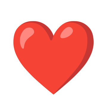 Heart icon for messenger in social networks for St. Valentine's Day