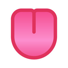 Simple tongue Large size icon for emoji smile