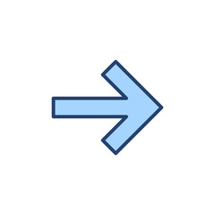 Arrow icon vector. Arrow sign and symbol for web design.