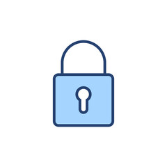 Lock icon vector. Padlock sign and symbol. Encryption icon. Security symbol